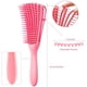 thumbnail image 5 of Cepillo desenredante para cabello rizado 4c Knots Easy Ez Detangler, cepillos para cabello rizado, ondulado, húmedo, grueso, largo, seco, negro, natural, paquete de 2, 5 of 7