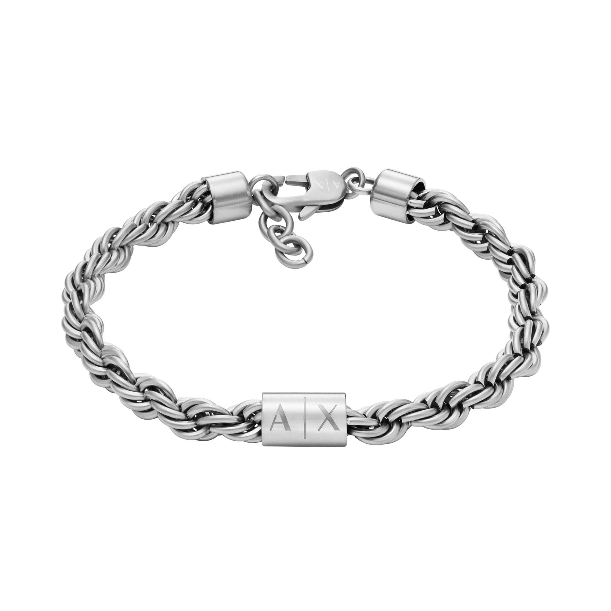 Pulsera Armani Exchange Axg0123040 Para Hombre En Acero Inoxidable