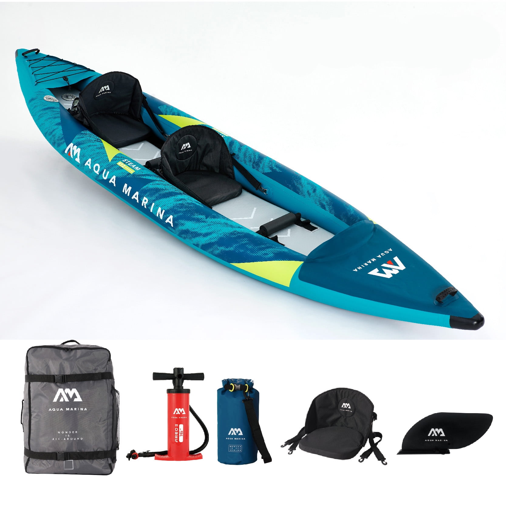 Kano - Kayak Inflable Steam Doble / Kayak Aqua Marina