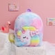 thumbnail image 1 of Unicorn Tie Dyed Cartoon Plush Backpack Large capacity children's bag Cute Bow Knot Kindergarten Schoolbag Girl, 1 of 3