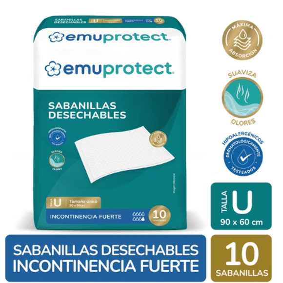 EMUMED SABANILLAS EMUPROTECT INCONT FUERTE 10UN