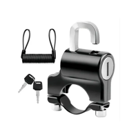 Genérico - Candado Antirrobo Universal Para Casco De Moto Con Soporte