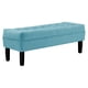 thumbnail image 2 of Banqueta Wood 2c Felpa 00 Turquesa, 2 of 4