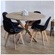 thumbnail image 1 of Juego de Comedor Warwick Melamina Wood 120cm + 4 Sillas Capitonne Velvet Negro, 1 of 3