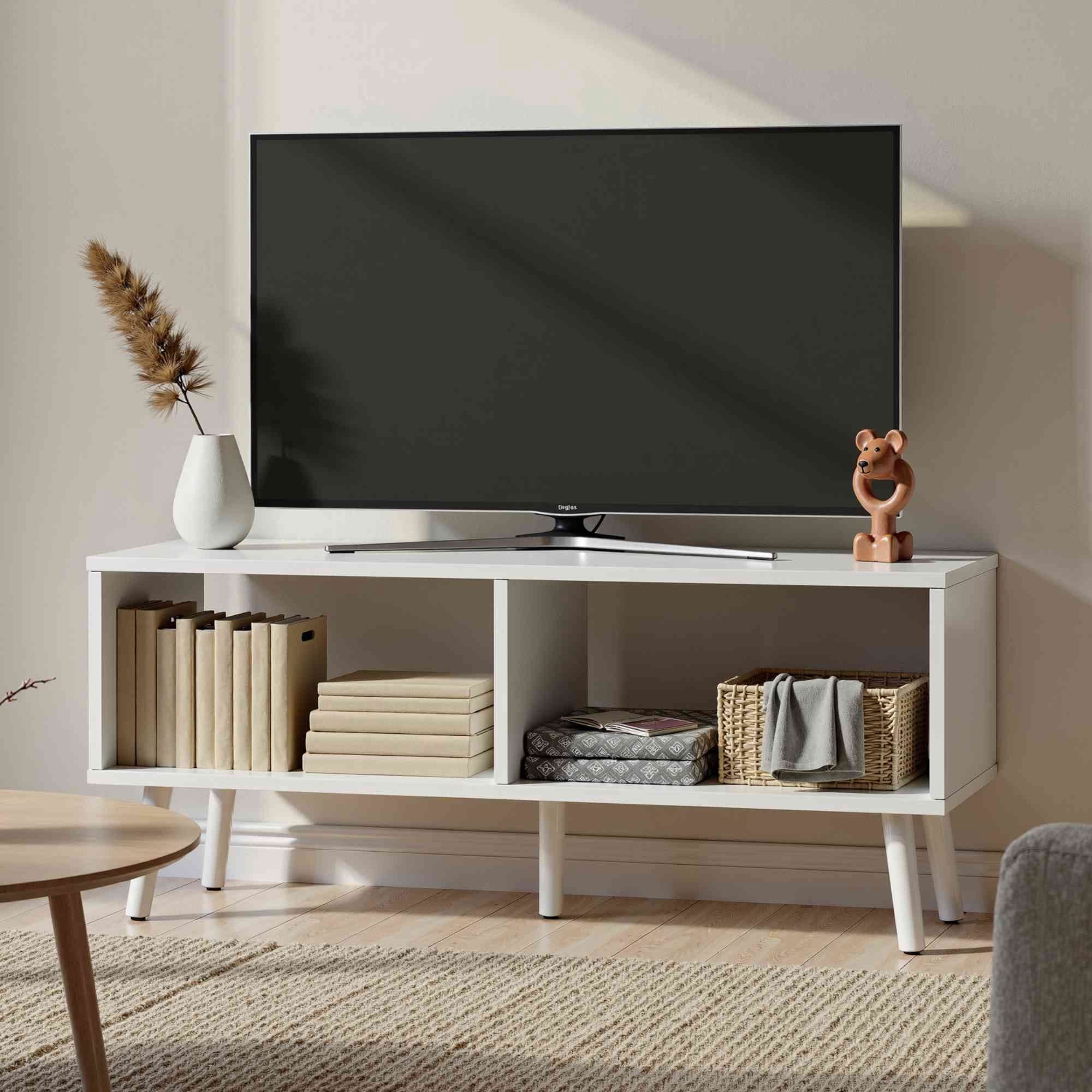 フィカス・ジョイハート　SPILALリビングサイズ Rack TV 90x35x40 Cm Blanco | Lider