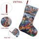 thumbnail image 5 of Archer Tema: Calcetines de Navidad, fino lino blanco para colgar en escaleras y chimenea, decoración navideña para el hogar, regalo de Navidad. 45cm × 32cm, 5 of 5