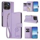 thumbnail image 2 of Funda Cartera Trébol para Motorola Moto G67 con Ranuras Tarjetas y Carga Inalámbrica Morado claro, 2 of 6