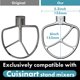 thumbnail image 3 of Batidor plano QAP Cuisinart 5.5 qt acero inoxidable, 3 of 9