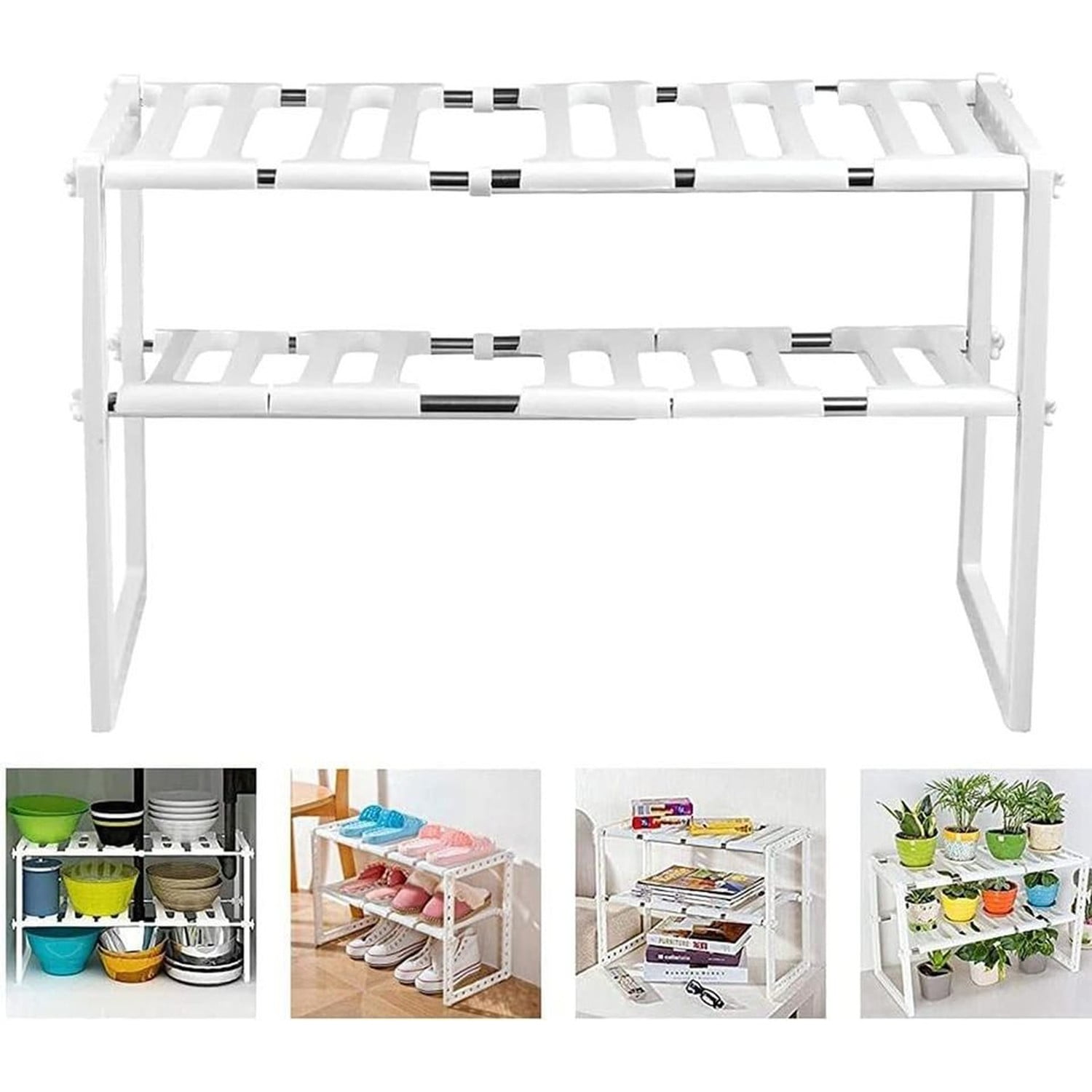 Genérico - Organizador Estante Cocina Bajo Fregadero Ajustable 2 Niveles