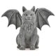 thumbnail image 1 of Gárgola con forma de gato alado Statue Pacific Giftware, 17 cm, resina, 1 of 1