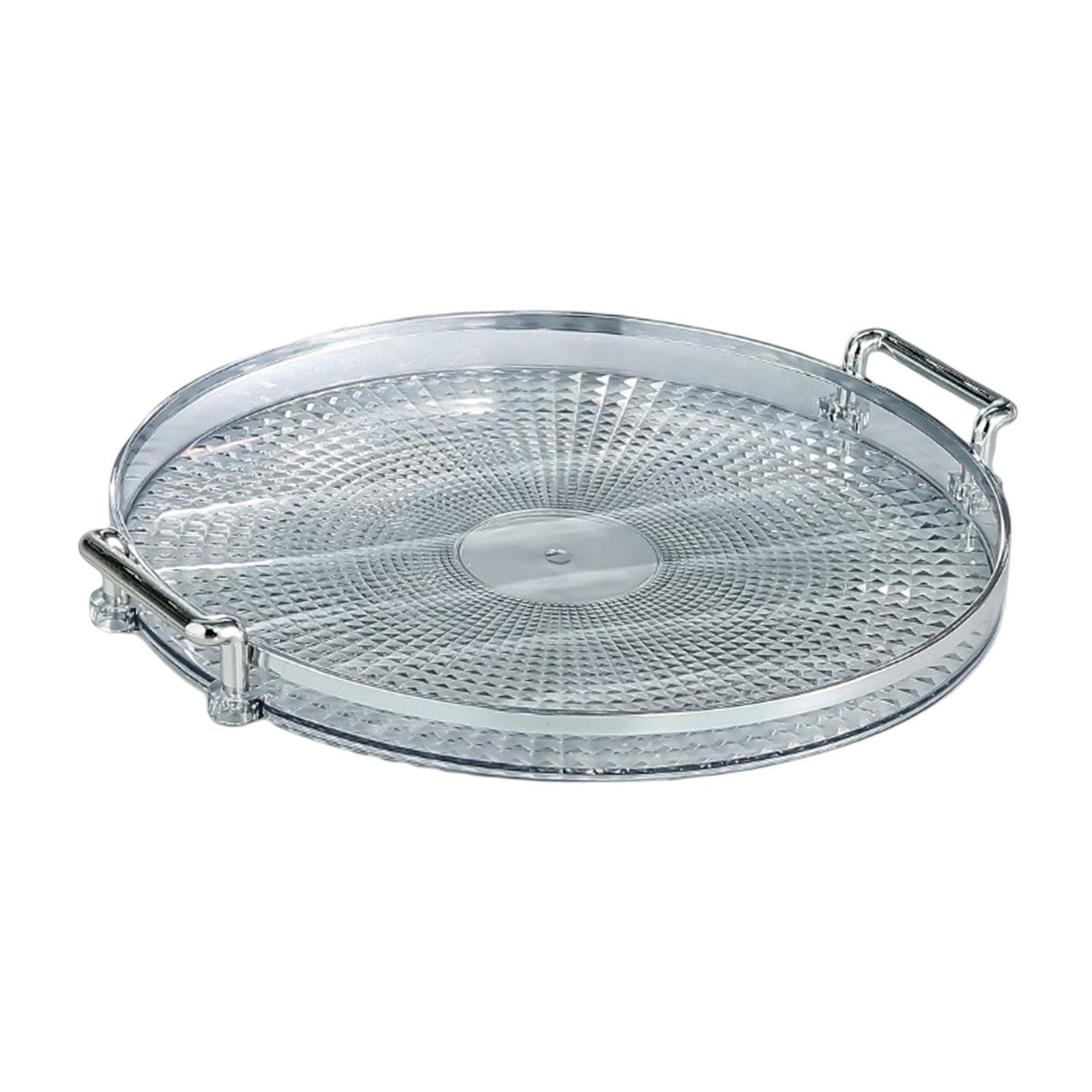 Bothyi - Bandeja De Servicio Bandeja De Postre Plato Para Gabinete Cocina Encimera Sala De Estar Transparente