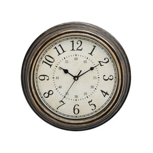 Magideal - Reloj De Pared Nórdico De 12 Pulgadas, Decoración, Sin Tictac, Silencioso, Con Movimiento De Barrido Redondo, Para Comedor, Dormitorio, Baño, Escuela,