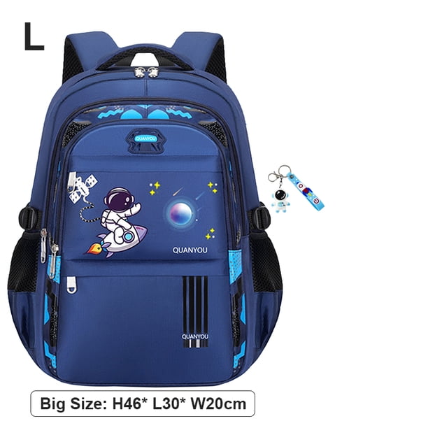 Astronaut Boys School Backpack Bag Waterproof Kids Bookbag Set with Lunch Bag Pencil Case Elementary School Supplies for Boys
