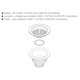 thumbnail image 4 of Conjunto de coladores, pieza original KOHLER para fregaderos de cocina, 4 of 5