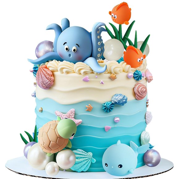 Adorno para Tarta RASSLISA – Animales del Océano