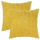 thumbnail image 1 of FUNDAS DE COJÍN DECORATIVAS DE PANA REGALWOVEN Fundas de cojín a rayas suaves bohemias amarillas 18" x 18", 1 of 7