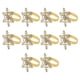 thumbnail image 4 of 10 Uds Anillos Para Servilletas Navidad Boda Catering Recepción Servilleta Soporte Con Hebilla Dorado, 4 of 5