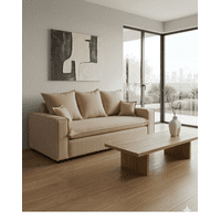 Luzyhogar - Sofá Madrid 180 Cm - Lino Arena