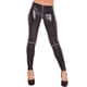 thumbnail image 2 of Leggins Allure Lingerie Kitten Look Wet Look Zipper Black O/S, 2 of 4
