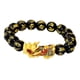 thumbnail image 1 of Chino Feng Shui Obsidian Bead Pixiu Charms Pulsera Joyería Negro, 1 of 5