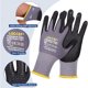 thumbnail image 3 of LOCCEF Work Gloves MicroFoam Nitrile Coated, 6 Pairs, Endurance, 3 of 3