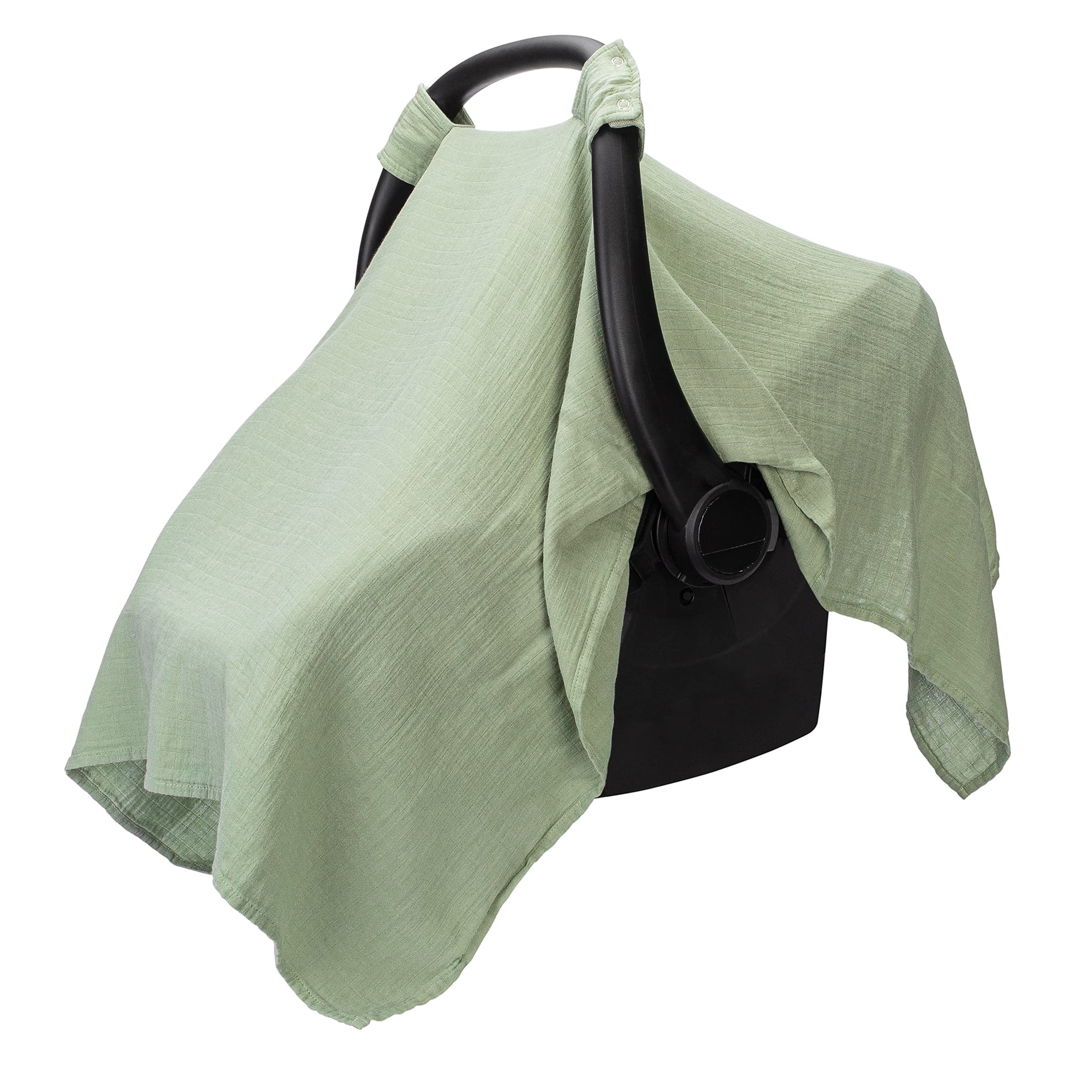 Comfy Cubs - Cubierta Para Silla De Auto Para Bebé De Bambú Y Muselina Color Salvia