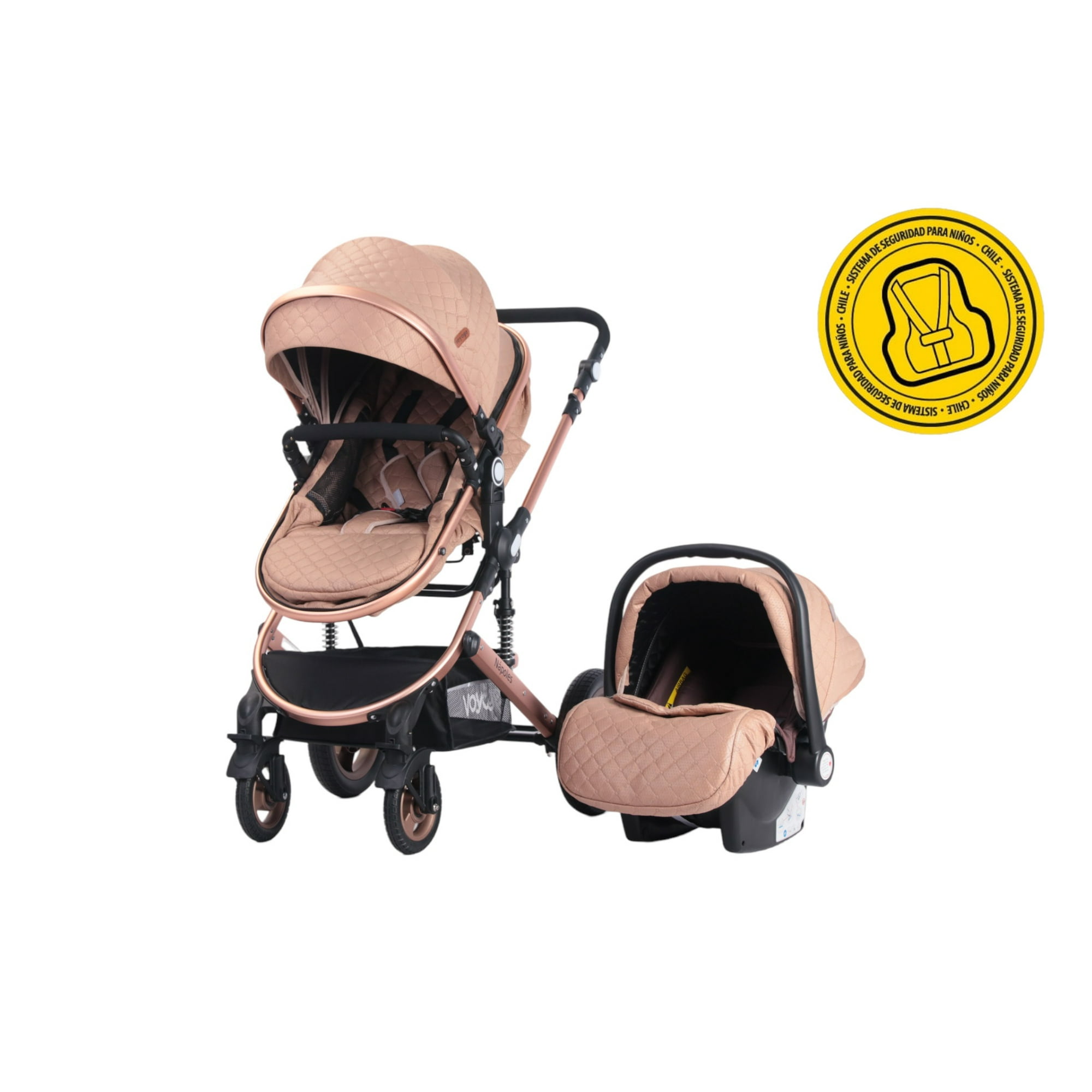 Voyage - Coche Moise Con Silla Para Auto Napoles Cofe