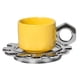 thumbnail image 1 of Taza Cerámica Latte Con Platillo 250ml Amarilla, 1 of 3