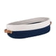 thumbnail image 1 of Basker De Algodón Tejido De Canasta Baño Bin Para Sala De Estar Gabinete Casero Azul Y Blanco, 1 of 5