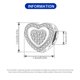 thumbnail image 5 of Charm de corazón clásico FLORLINA bañado en plata con circonita cúbica, 5 of 7