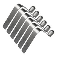 Magideal - 6 Piezas Clips De Resorte Para Remo De Kayak Broches De Acero Inoxidable Sujetadores De Tubo Botón Único Funcionamiento Telescópico Adecuados Para Rep 10 Mm