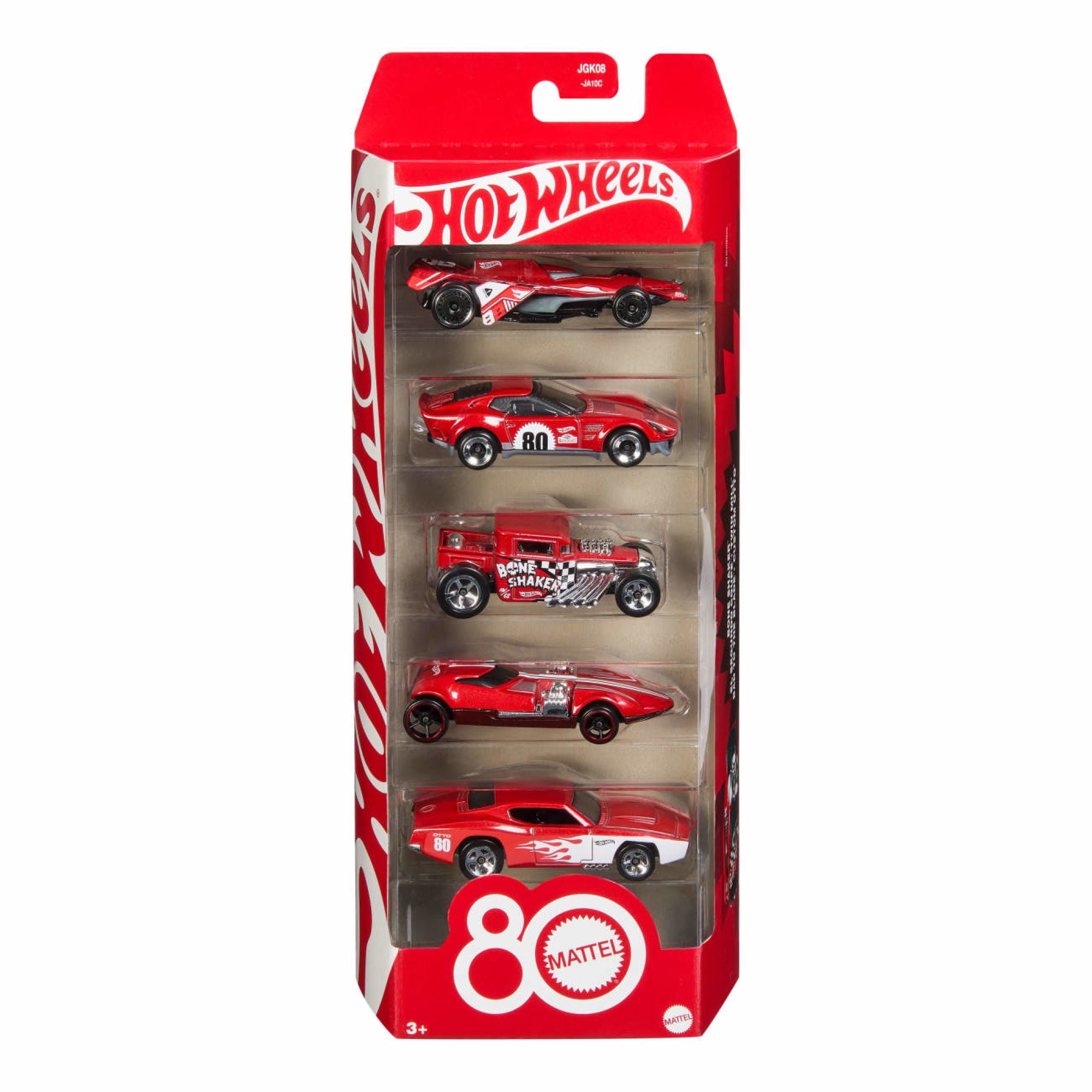 Pack Hot Wheels Mattel 80 Aniversario 5 Autos