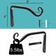 thumbnail image 2 of Soporte de pared para colgar plantas LOOGI de 15 cm, 2 unidades, color negro, 2 of 8