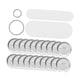 thumbnail image 3 of 200 juegos de suministros para hacer botones, piezas de insignias en , redondas, de metal, para principiantes, broches de bricolaje para máquina, 3 of 5