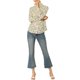 thumbnail image 2 of INSPIRE CHIC Camisa de Mujer con Botones Estampado Floral de Manga Larga Cuello en Punta Top de Oficina 3XL Beige, 2 of 8