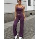 thumbnail image 3 of Conjunto Deportivo Para Mujer Top Tirantes Pantalon Palazzo, 3 of 5