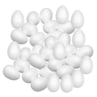 Magideal - Huevos De Pascua, Paquete Artesanal, Juguetes De Pintura, Huevos Blancos En Blanco, Adorno Colgante Para Vacaciones, Pascua, Suministros De Decoración 50 Mm