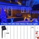 thumbnail image 2 of Luces solares navideñas JMEXSUSS Meteor Rain Blue 144 LED, 2 of 7