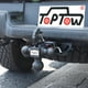 thumbnail image 3 of Tow Hitch TOPTOW Tri-Ball negro mate para receptor de 2 pulgadas, 3 of 7