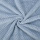 thumbnail image 5 of Manta de Cama de Lujo REGALWOVEN de Forro Polar Tejido de Malla Completa Azul Ahumado, 5 of 8