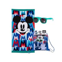 Mashini - Toalla Niño Niña Con Lentes De Sol Y Bolso Mickey