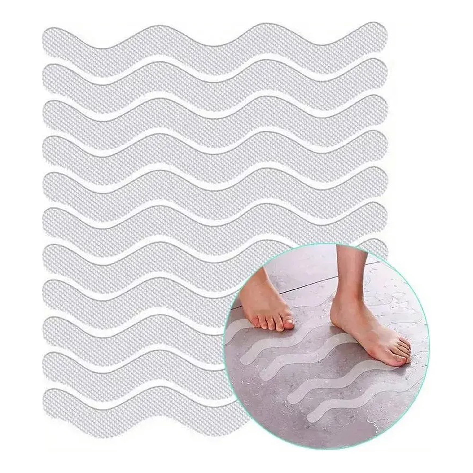 Genérica - 12pcs Pegatinas Antideslizantes Para El Baño Pegatinas Para Tina
