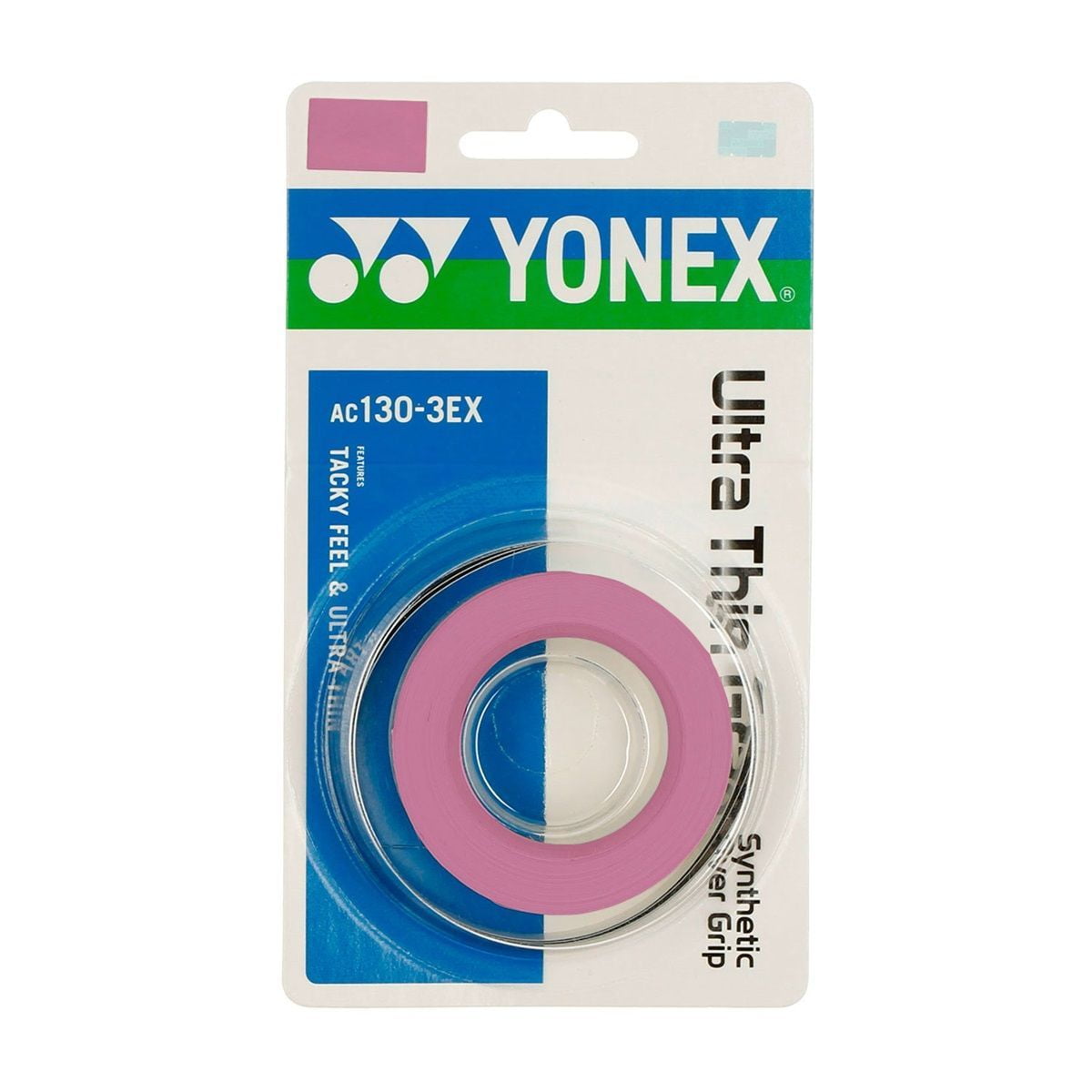 Overgrip Yonex Ultra Thin Grap Rosa X3 Tenis Padel