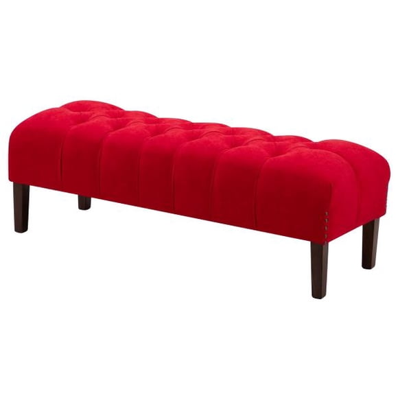 Banqueta Santi capitone Rojo