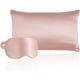 thumbnail image 2 of Funda de almohada de seda natural con antifaz, 100 % seda morera de grado 6A, 2 of 5