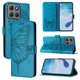 thumbnail image 5 of Funda cartera mariposa para Motorola Moto G15 Power con soporte y ranuras para tarjetas Azul, 5 of 5