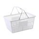 thumbnail image 5 of Cesta De La Compra Portátil Multifunción Con Asa Para Frutas, Juguetes Y Cosméticos, Color Blanco, 5 of 5