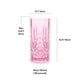 thumbnail image 5 of Vaso para beber BELLAFORTE Myrtle Beach, juego de 4 unidades, 530 ml, color rosa, 5 of 8