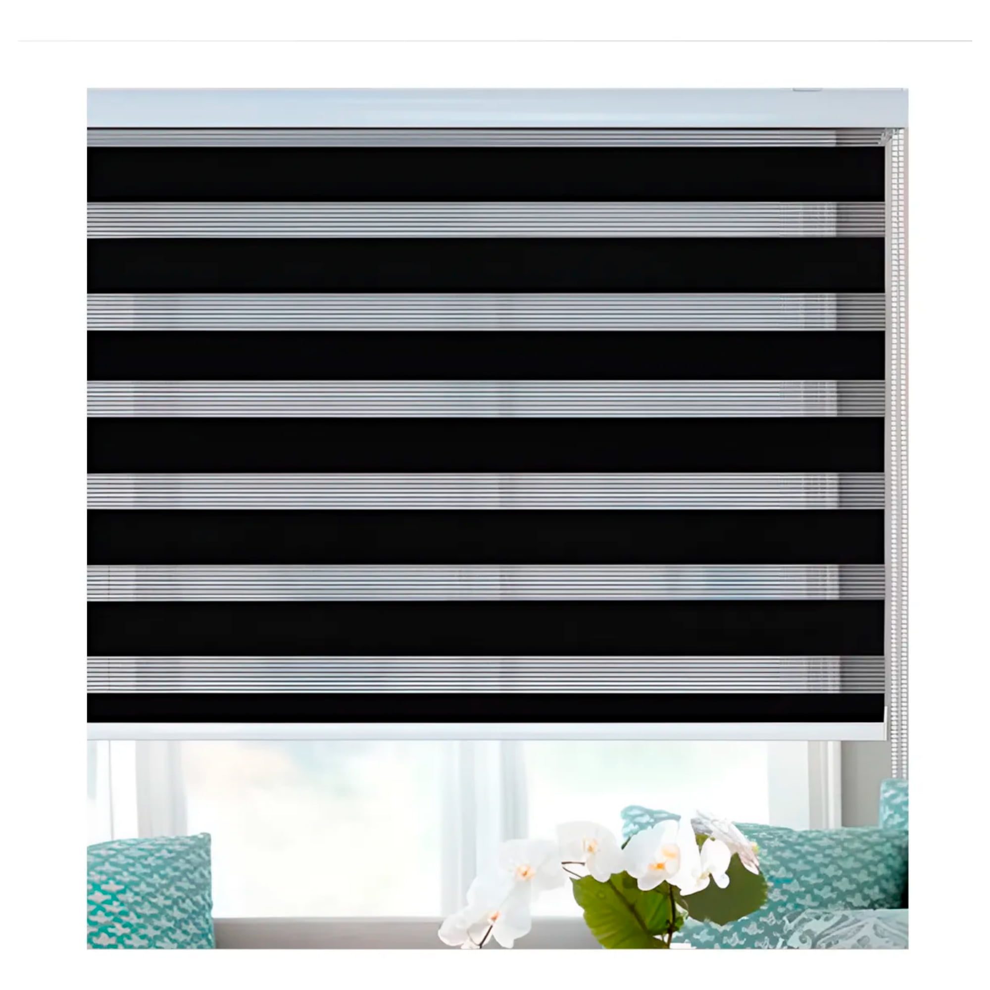 Cortina Roller Duo Zebra Beiti Día Noche 100x240cm