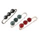 thumbnail image 4 of Diamantes De Imitación Espaciador Cuentas Pin Broche Clip Bufanda Sombrero Rojo Y Gris Verde, 4 of 4
